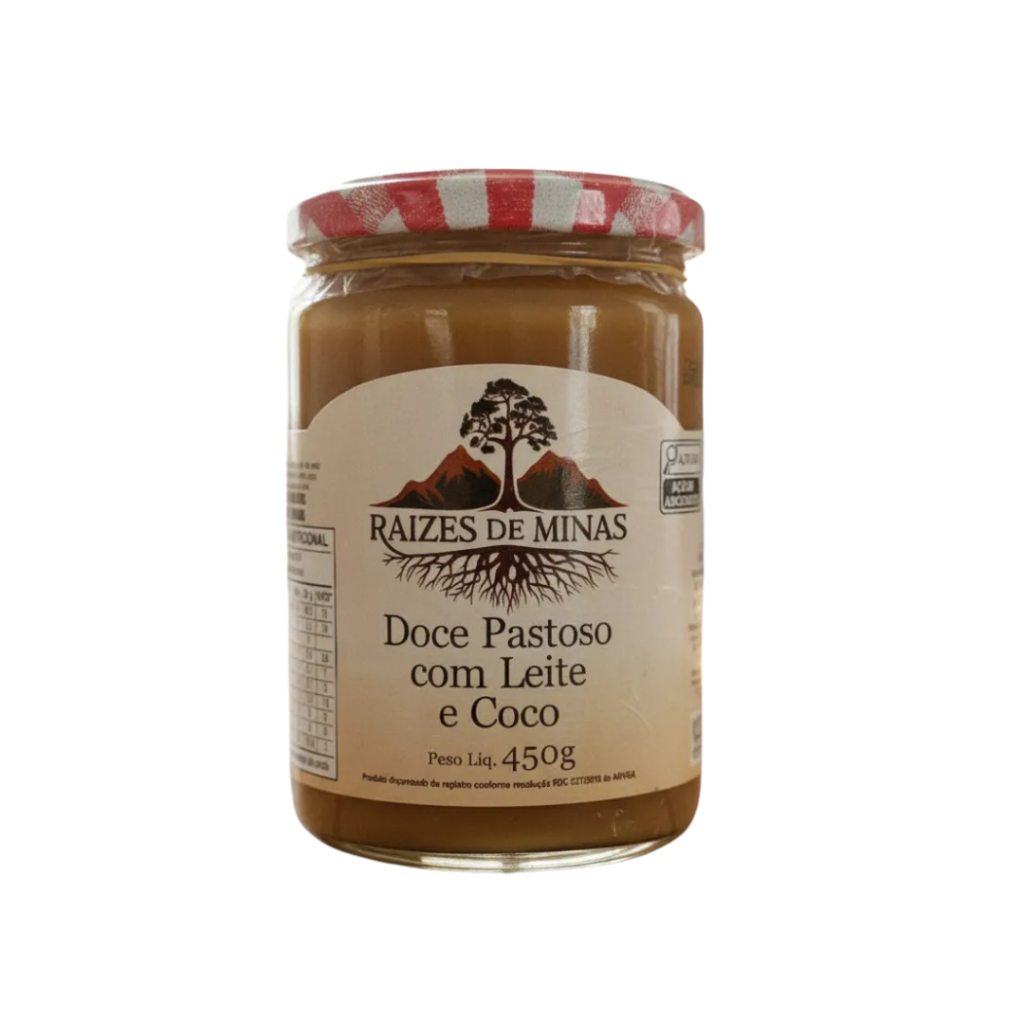 Doce De Leite Pastoso Com Coco - Raízes De Minas 450gr MG
