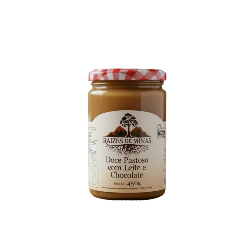 Doce De Leite Pastoso Com Chocolate Ráizes De Minas 450gr