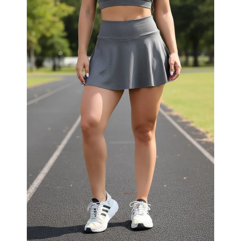 Short Saia Fitness Feminino Musculação Treinos Dia a Dia Academia Ginastica Zumba Cintura Alta Verão