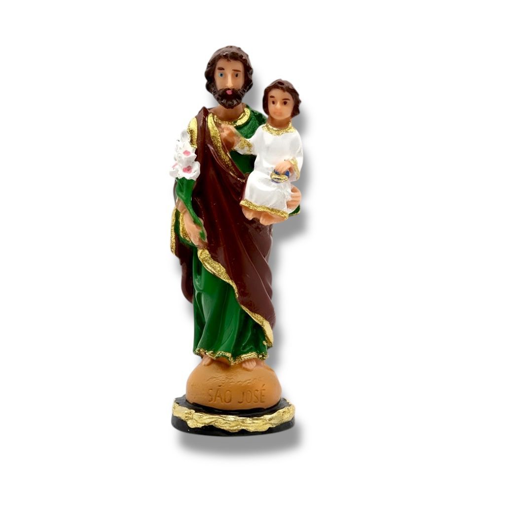 Imagem Em Resina São José Pai De Jesus Escultura 7cm em Oferta na Shopee