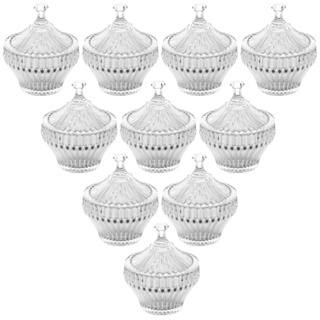 Mini Bomboniere Potiche Vidro Cristal Ecológico Kit 10 Unidades Renaissance em Oferta na Shopee