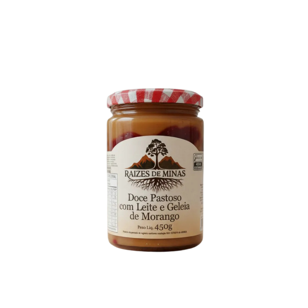 Doce De Leite Com Geléia De Morango Raízes De Minas 450gr