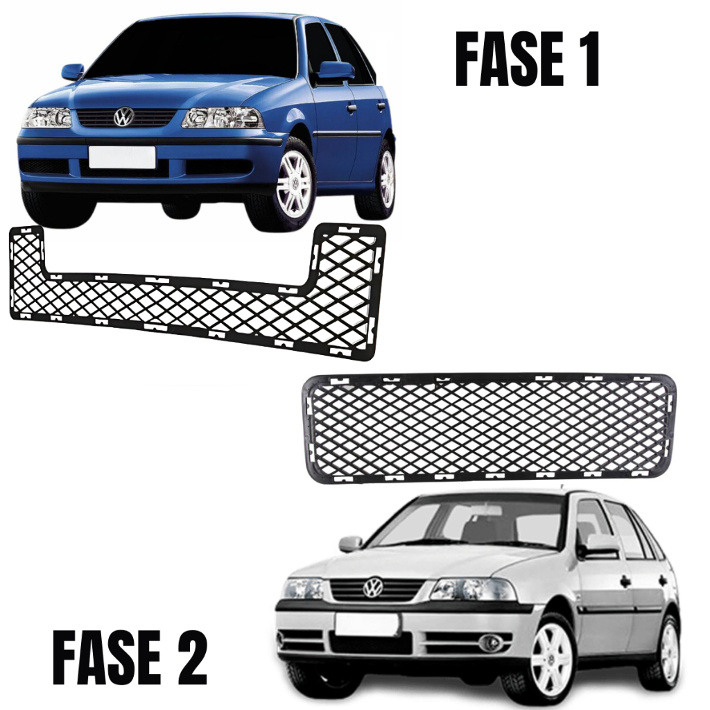 Grade Central Inferior Parachoque Dianteiro Gol G3 em Oferta na Shopee