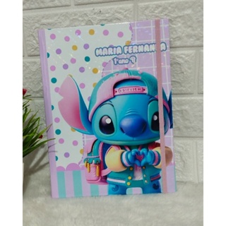 kit 3 cadernos brochuras personalizados Stich - Caderno Escolar Personalizado Menina em Oferta na Shopee