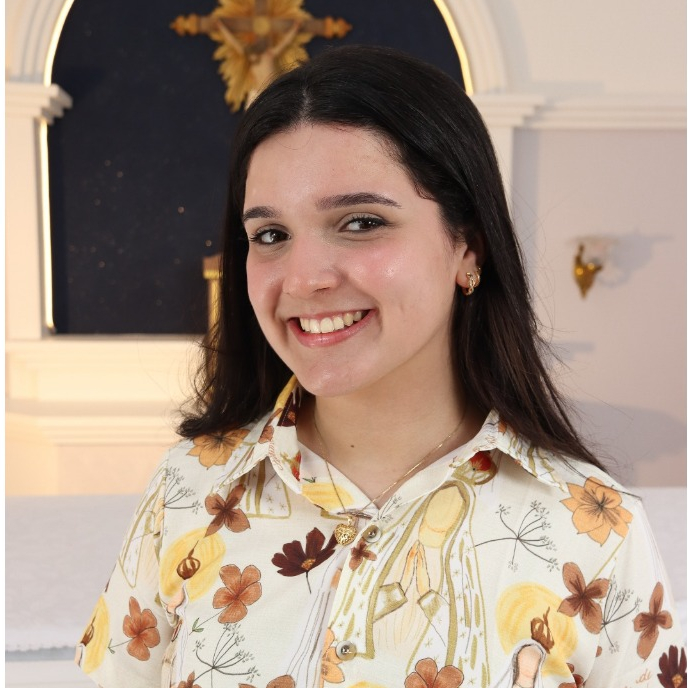 Camisa de Botão Nossa Senhora de Fátima Nossa Senhora das Graças Camisa Estampa Católica Religiosa