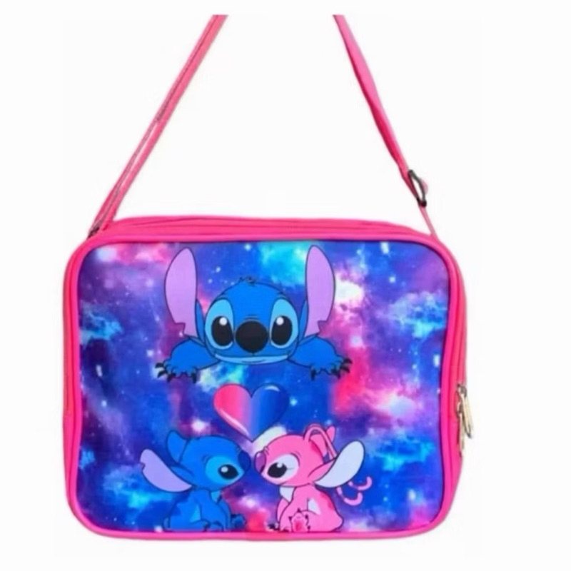 Lancheira Térmica Infantil Stitch Rosa Escolar Kids em Oferta na Shopee