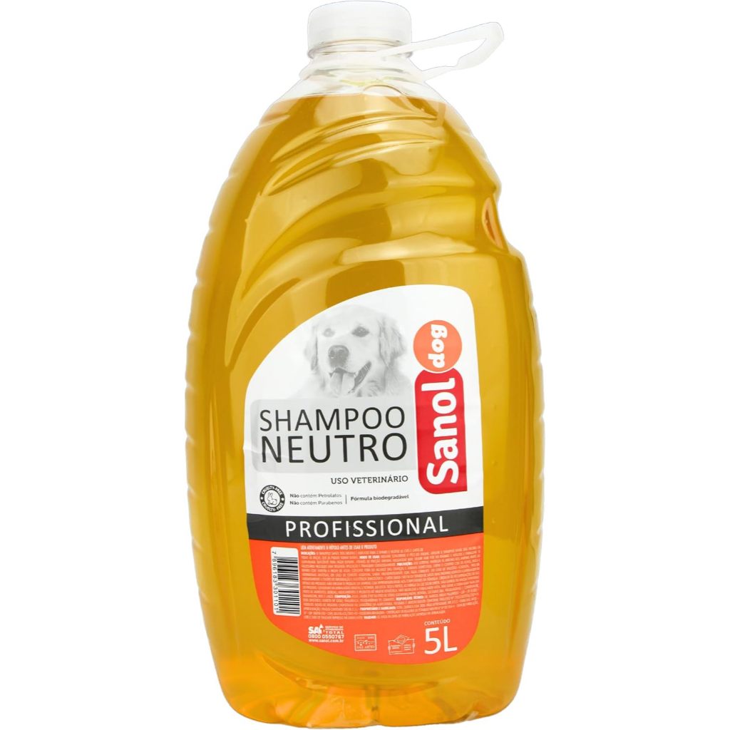Shampoo Neutro Sanol Dog 5L para Cães e Gatos em Oferta na Shopee