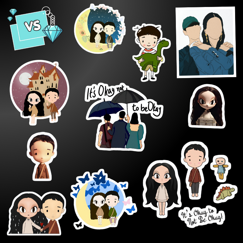 Kit Adesivos Sticker Tudo bem Não ser Normal - 10/20 Unidades Its okay not to be okay