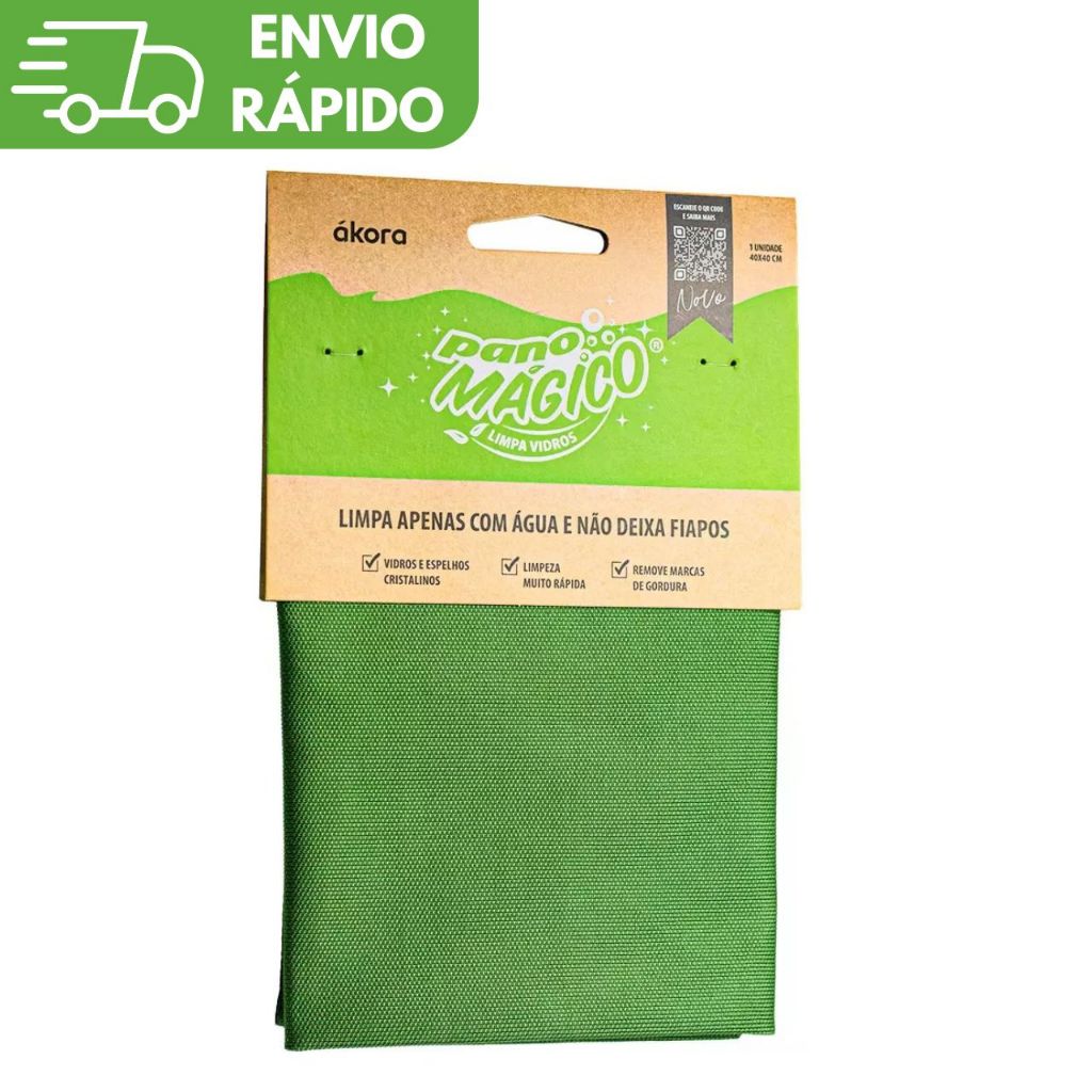 Pano Mágico Limpa Vidro Ákora Original Poliéster e Poliamida em Oferta na Shopee