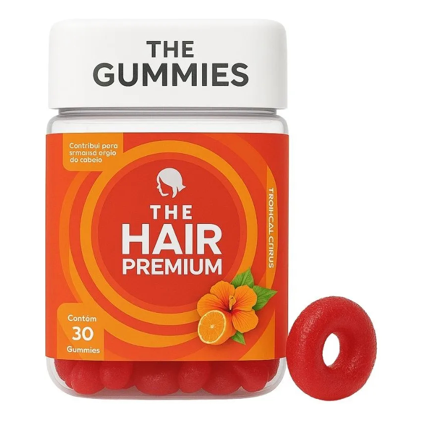 Gummy Hair Suplemento Vitamina Para Cabelo E Unhas Em Goma Premium