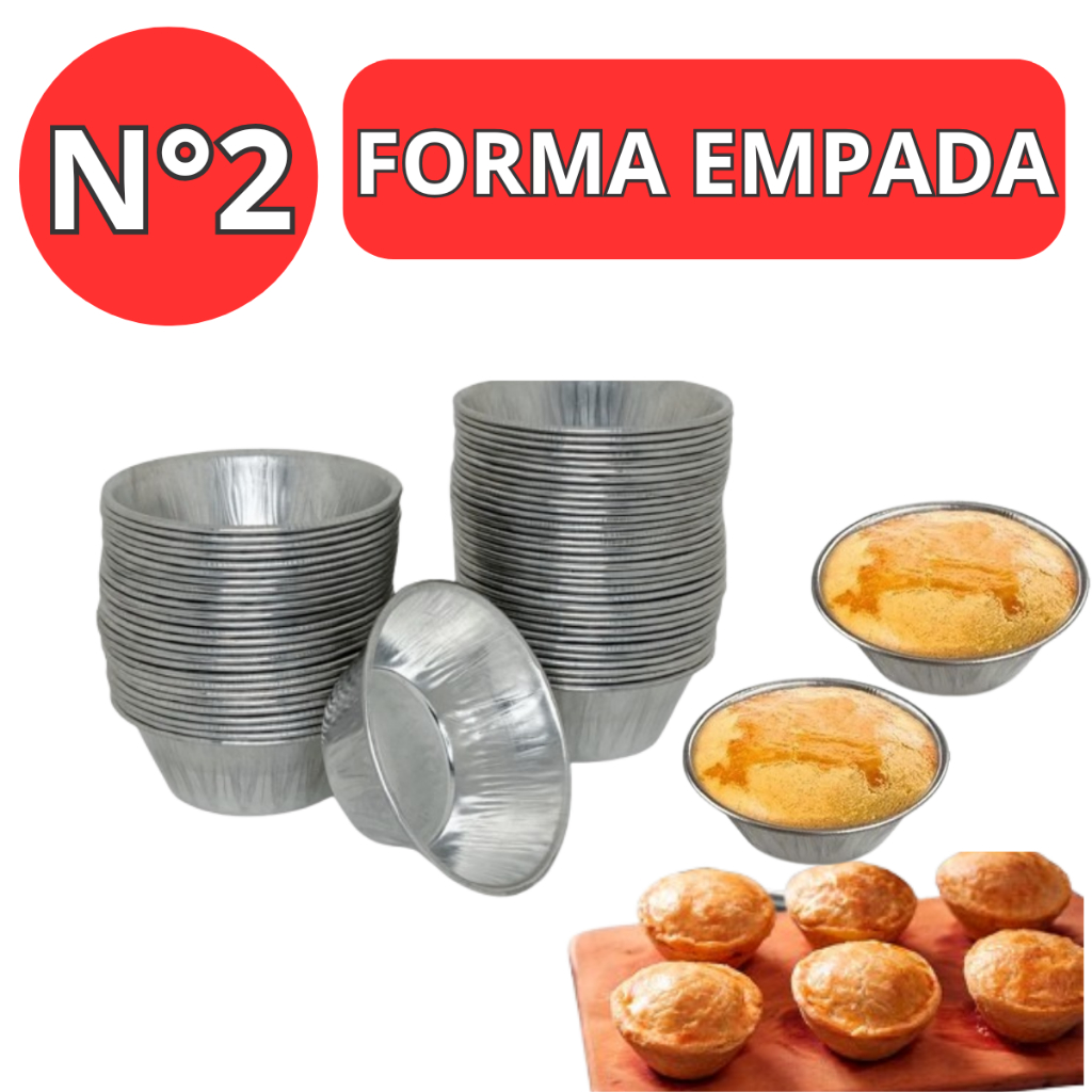 Forma Empada N° 2 - Forminhas Lisa Empadinha e Mini Salgados em Oferta na Shopee
