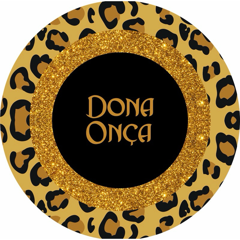 Capa para Painel de Festas Sublimado Redondo com Acabamento em Elástico Veste Fácil 1.50 x 1.50 e 50 cm Dona Onça em Oferta na Shopee