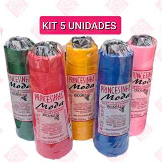 KIT 5 LINHAS PRINCESINHA - Crochê / Artesanato / Bordados / Decorações / Tranças Cabelo em Oferta na Shopee