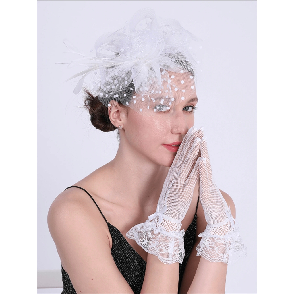Par Luvas Feminina Cinco Dedos em Renda Casamento Debutante Noivado Linda Pronta Entrega em Oferta na Shopee