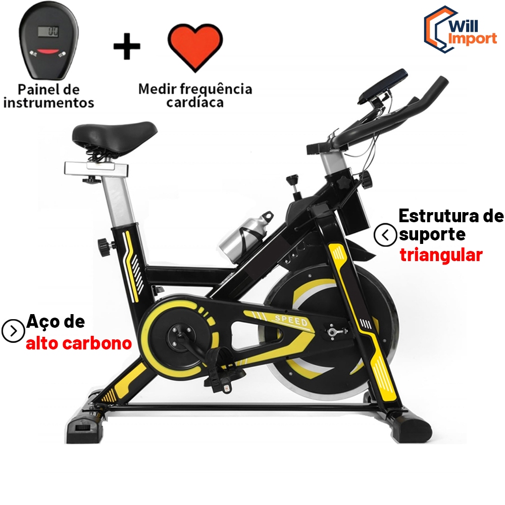 Bicicleta Spinning bicicleta ergometrica Para Exercícios Profissional Sport Suporta até 150kg em Oferta na Shopee
