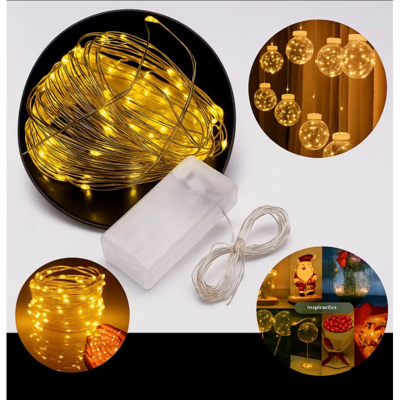 LED Luzes De Fada De Cordas 3 Meteos Lâmpada Decorativa Indoor E Exterior À Prova D'água