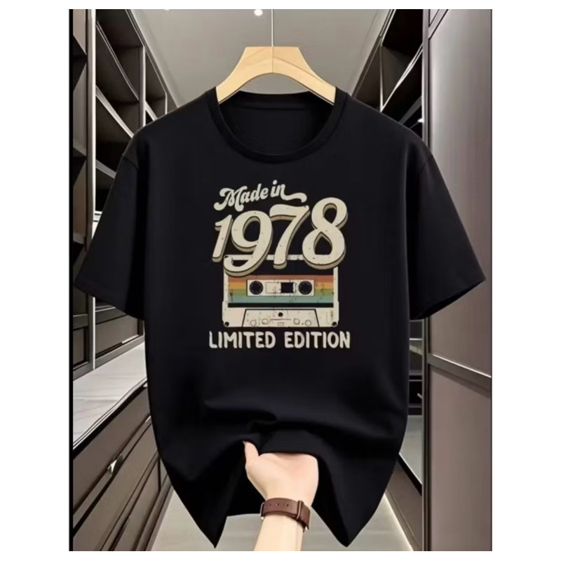 Camiseta Masculina Estampada Made In 1978 Limited Edition Retrô Várias Cores