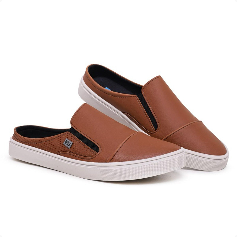 Mule Masculino Slip On Sapatênis Iate Casual Promoção Oferta Confortável Estiloso Dia Dia