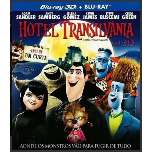 Blu-ray 3D + Blu-ray Hotel Transilvânia, Novo, Não Lacrado ~
