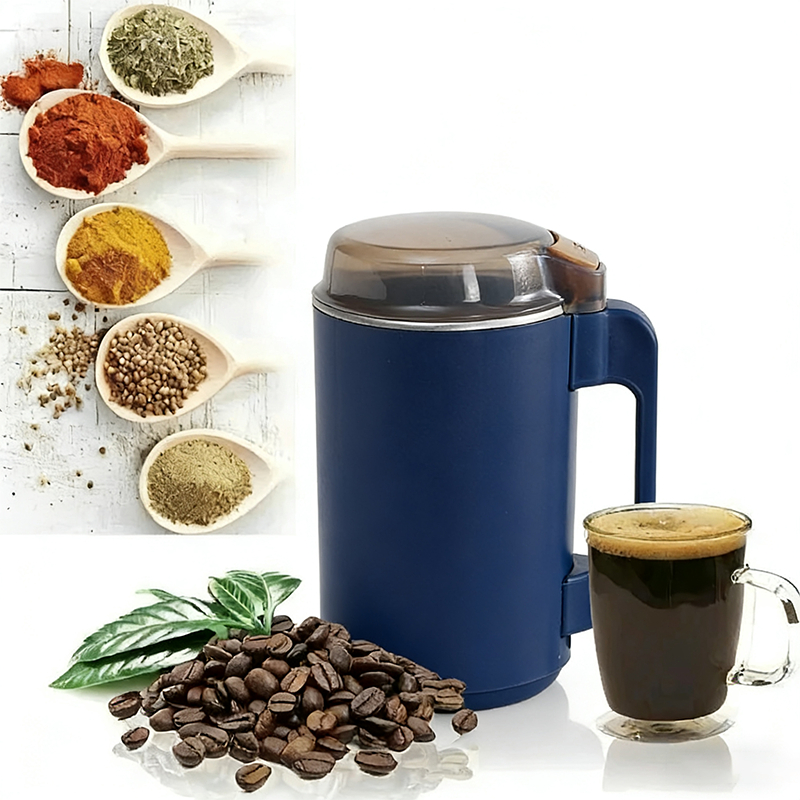 Imagem Moedor Elétrico 600ml 28000RPM Portátil para Café Grãos Milho Especiarias Moagem Fina e Potente Uso Diário