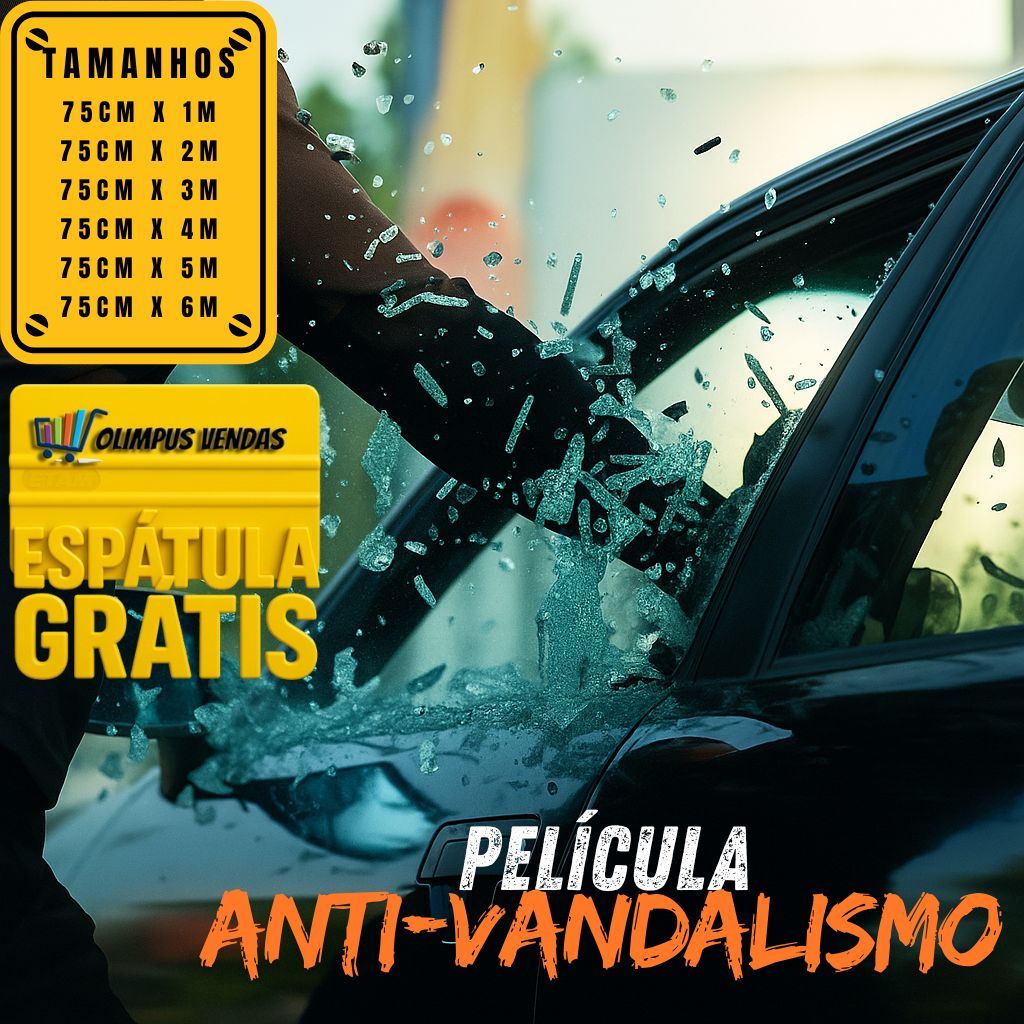 Insulfilm Anti Vandalismo PS4000 | Película Protetora G5 e G20 | Segurança Automotiva e Residencial