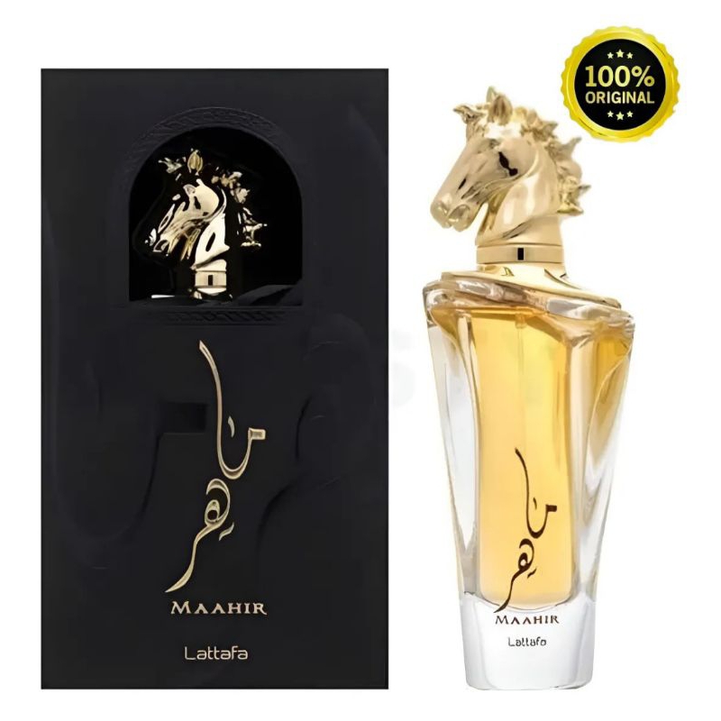 Perfume Árabe Importado Original Lattafa Maahir Gold Feminino Eau De Parfum Edp 100mL