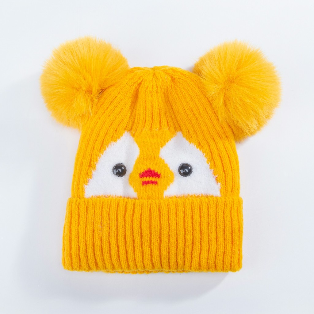 Gorro Touca Infantil Menino Menina Tricotado Quente Fashion Para 1 a 3 anos MZ0419PGM_SKU