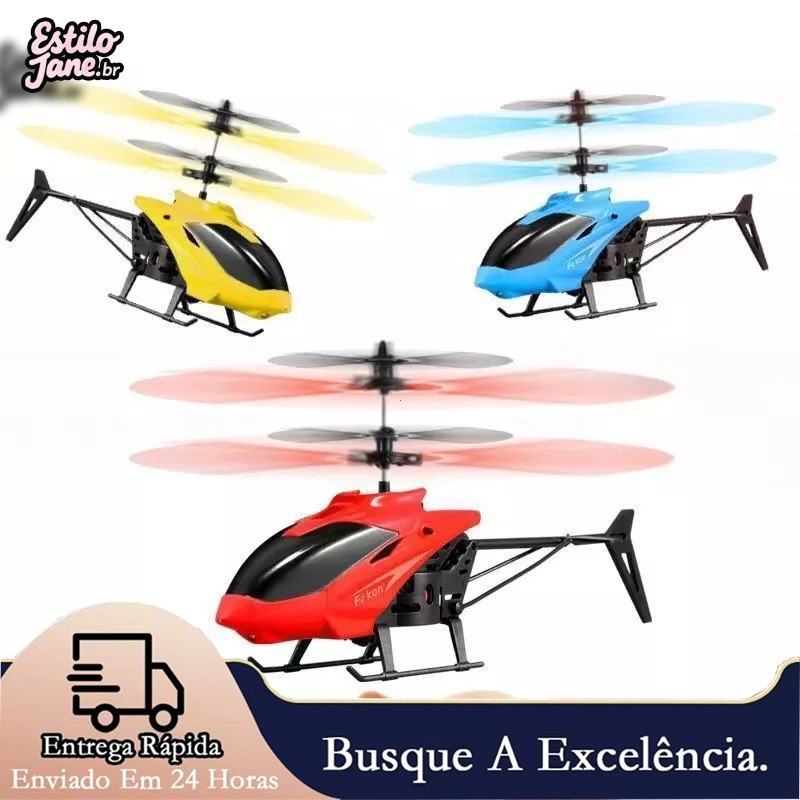 Aeronave De Controle Remoto Recarregável Com Detecção De Helicóptero Bidirecional Pendurado Interno Brinquedos sensor an