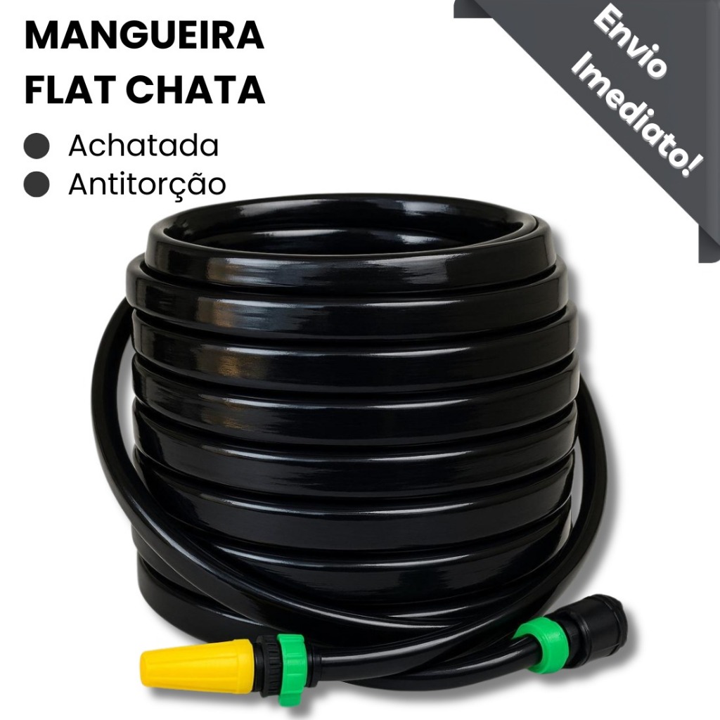mangueira de jardim 5 ate 50 metros dupla camada ante torção com kit esguicho e conector em Oferta na Shopee