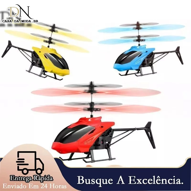 Aeronave De Controle Remoto Recarregável Com Detecção De Helicóptero Bidirecional Pendurado Interno Brinquedos sensor an