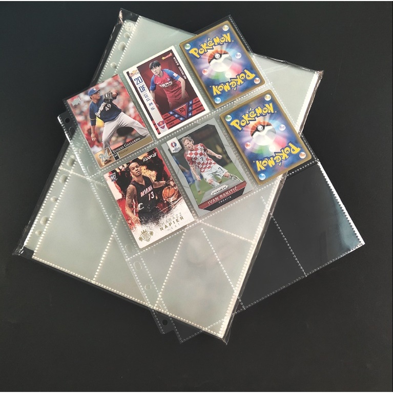 Folhas Para Cards com 18 bolsos Magic Pokemon Yugioh Photocards