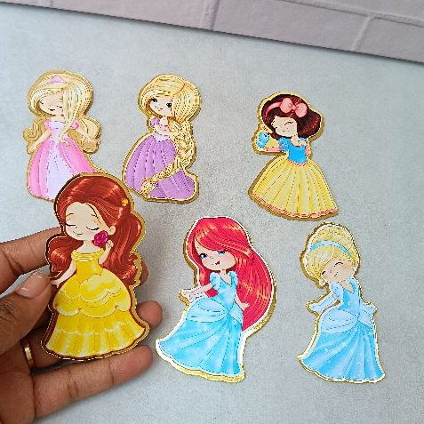 Apliques 3D Princesas – Personalizados para Lembrancinhas – Fazemos Todos os Temas