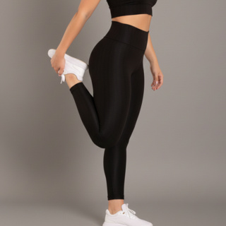 Calça Legging Poliamida Feminina 3D Cintura Alta Fitness Sem Transparência Academia em Oferta na Shopee