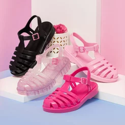 Kit 2 Pares Sandalia Feminina Papete Plastico Infantil Sandalia Feminina Varias Cores