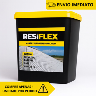 Manta Líquida Resiflex 3,6kg 12kg e 18kg - Impermeabilizante Para Telhados e Lajes em Oferta na Shopee