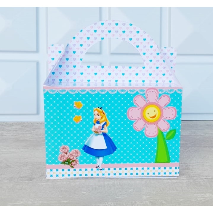 Caixa Maleta Alice no País das Maravilhas Personalizada/ Lembrancinha de Festa/ Aniversário