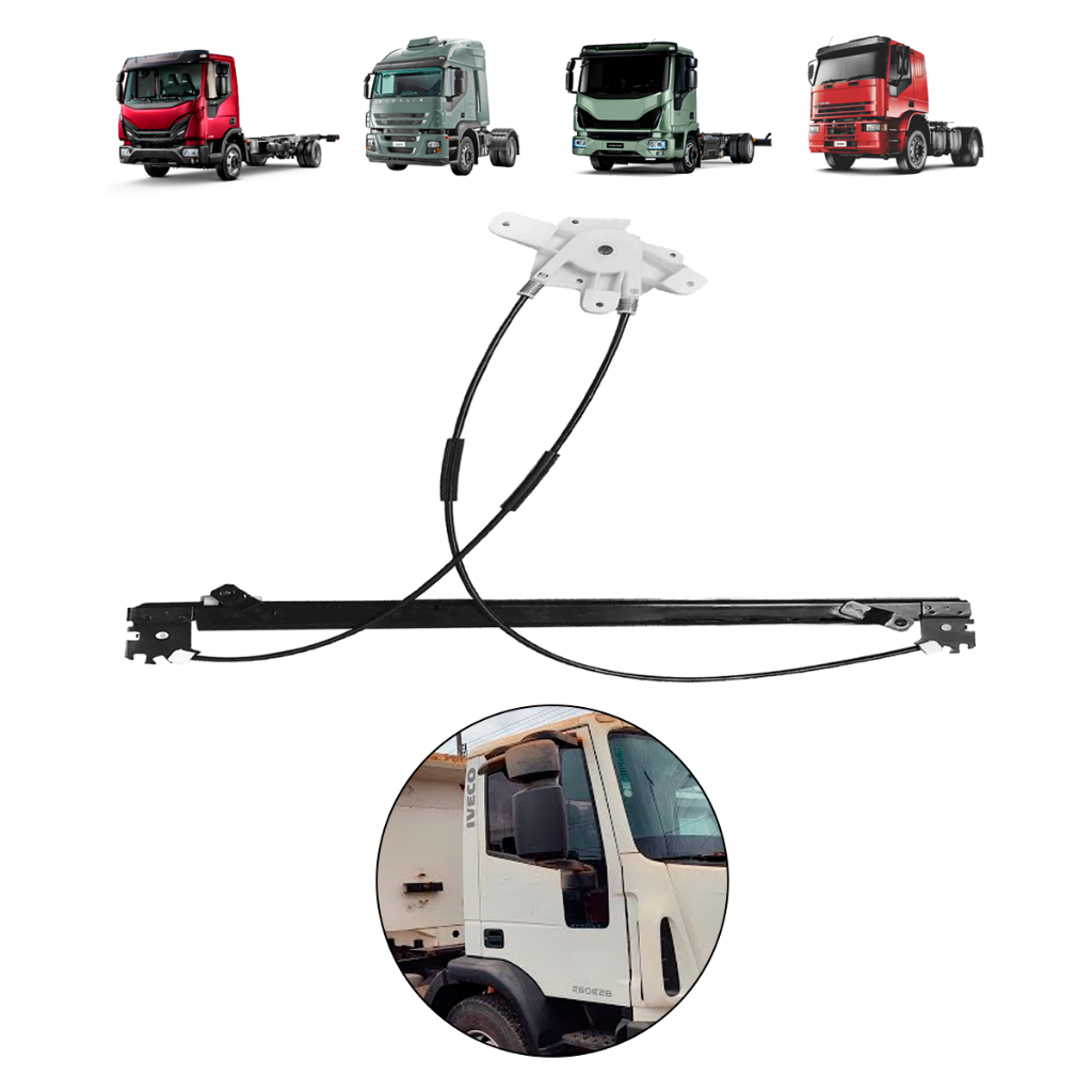 Maquina Vidro Cavallino Eurocargo Stralis Tector Dir S/motor Orig Anos 1998 1999 2000 2001 a 2025