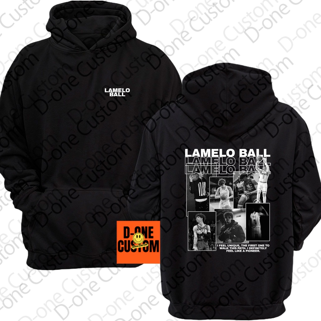 Moletom Blusão Lamelo Ball Esporte Style Basketball Jogador Americano I Feel Unique Frase Esportiva