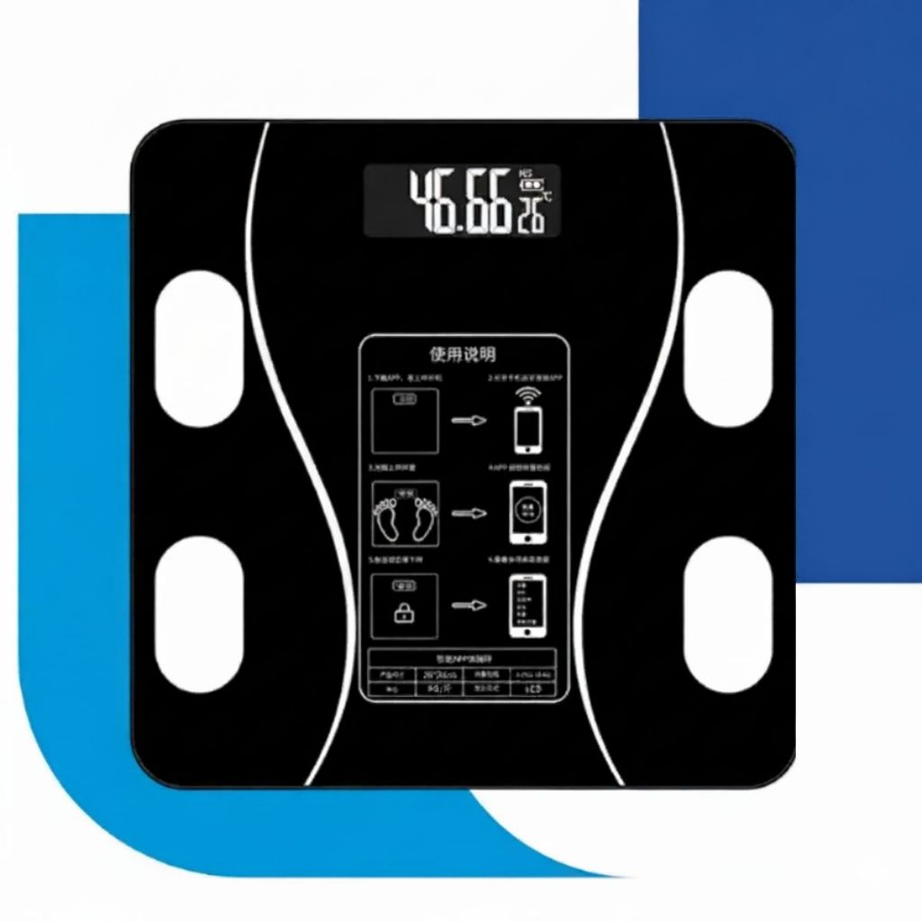 Epsilon Balança Digital Corporal Bioimpedancia Corporal 140kg Aplicativo Profissional Bluetooth