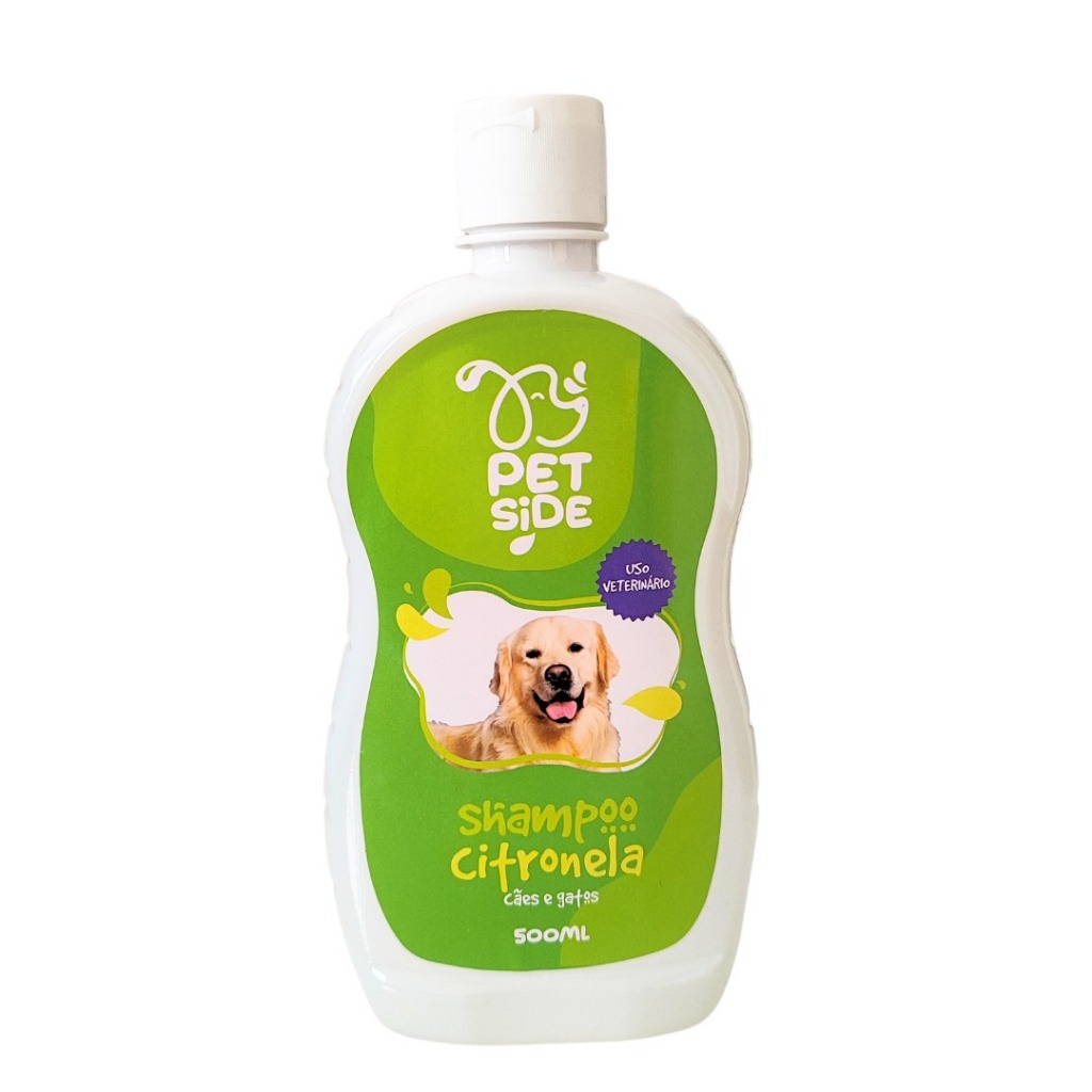 Shampoo Citronela para cães - Repelente natural contra insetos  pulgas carrapatos e mosquitos.