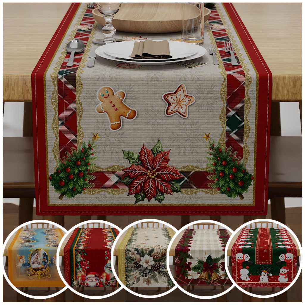 Caminho Trilho De Mesa Decoração Natalina - Natal 1,40x0,40 em Oferta na Shopee