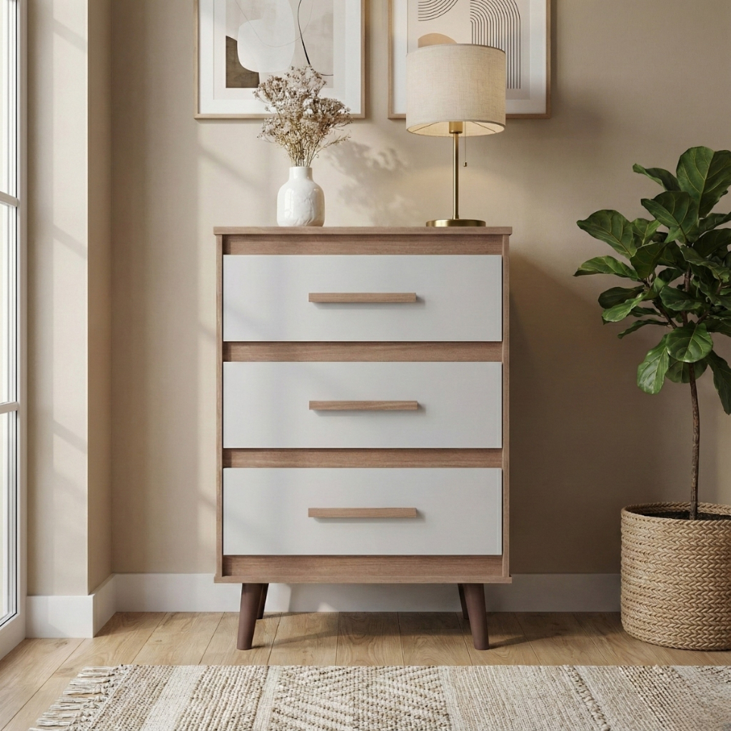 Comoda Gaveteiro Design Decorativo Quarto Moderno Armário Escritório Sala Compacto