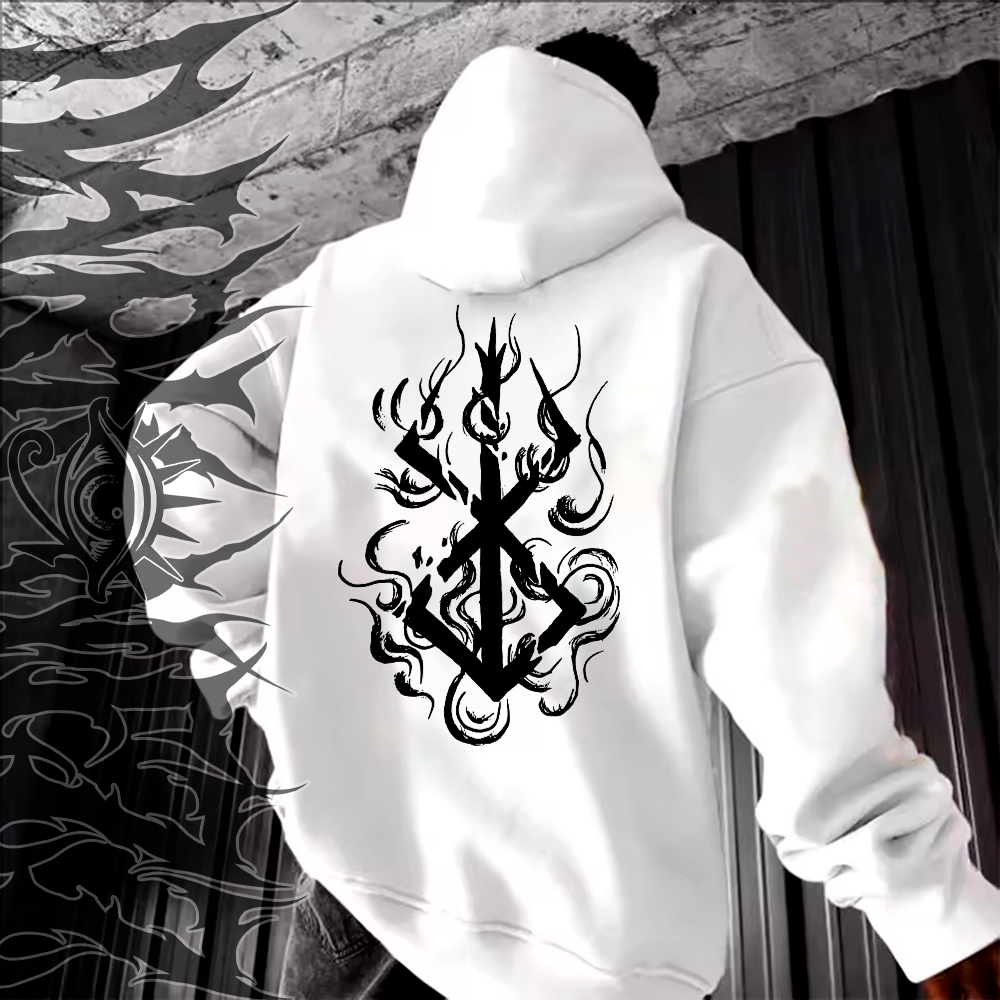 Moletom Canguru Blusa De Frio Marca Sacrifice Fire Guts Street Berserk- Darknezz