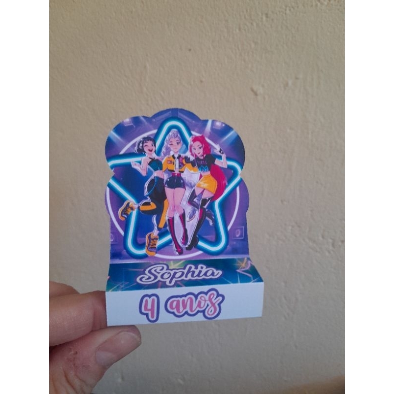 Porta bis duplo personalizado tema Guerreiras do k Pop/lembrancinhas  para aniversário/Demon Hunter