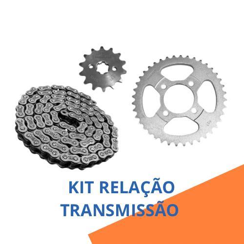 Kit Relação Transmissão Completo Moto Sundown Hunter 90  Aço 1045