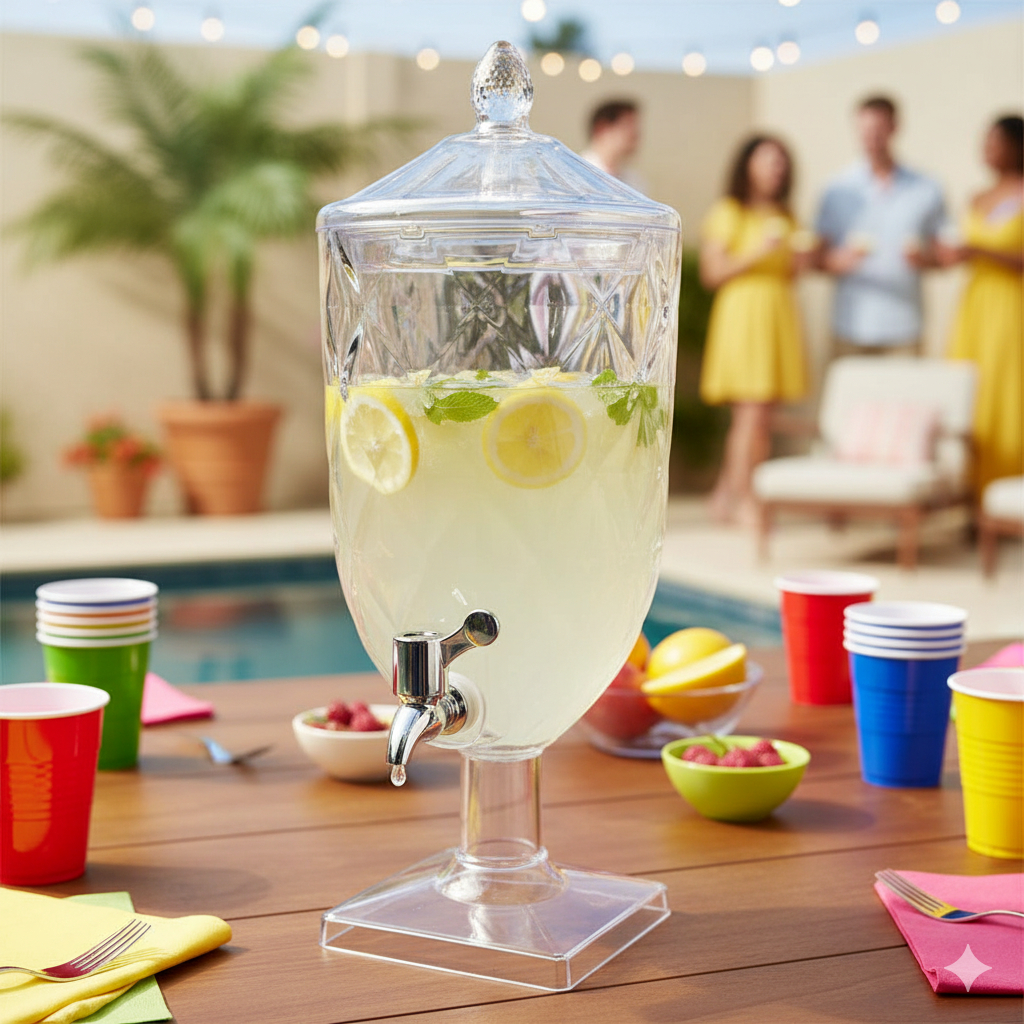 Suqueira 4,5L Acrílico Cristal Dispenser Diamond Xplast c/ Torneira Super Oferta Envio Super Rápido! em Oferta na Shopee