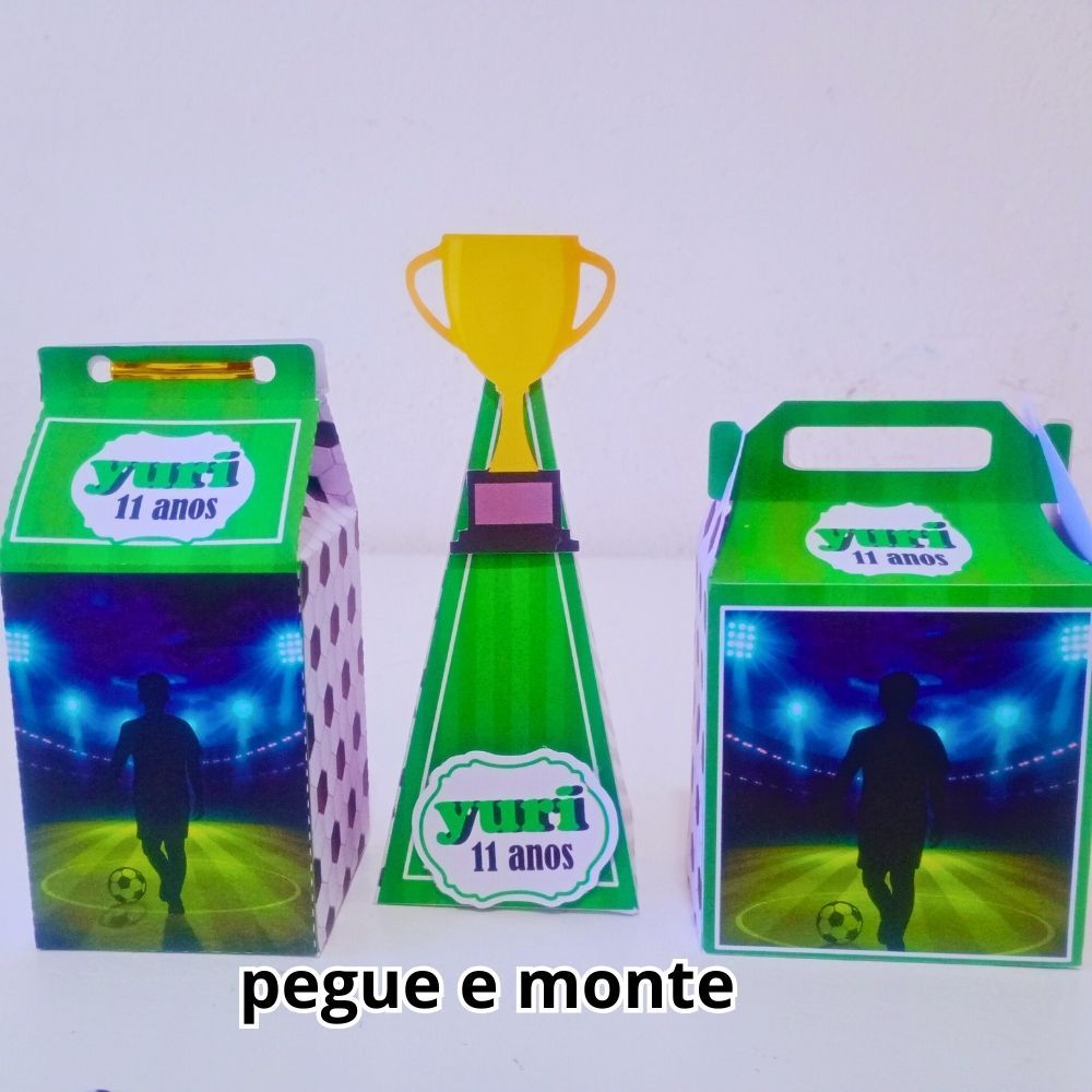 Caixinhas • Kit Festa • Aniversário•Lembrancinha • FUTEBOL •pegue e monte