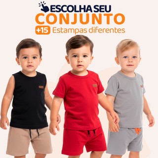 Conjunto Para Bebê Menino Liso Masculino Roupa de Bebê Menino Básico Minimalista Roupa in…