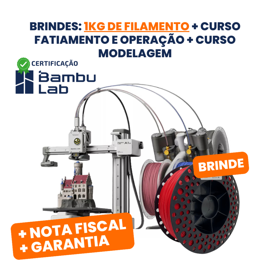 Impressora 3D Bambu Lab A1 Mini Combo +1Kg Filamento