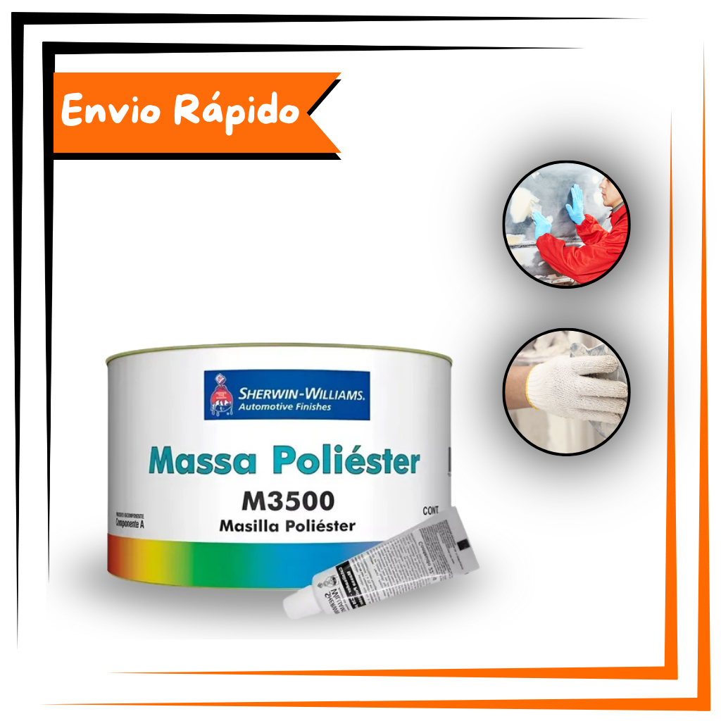 Massa Poliéster Sherwin-williams M3500 750g + Catalisador